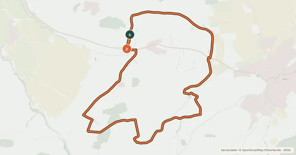 Kartenübersicht der Radroute Heinrichsberg - Runde