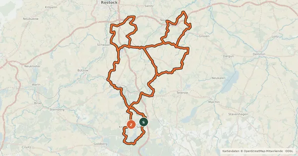 Kartenübersicht der Radroute Herrenhaus-Rundweg