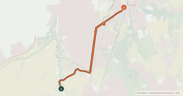 Kartenübersicht der Radroute Herzogenrath (05) - Herzogenrath (20)