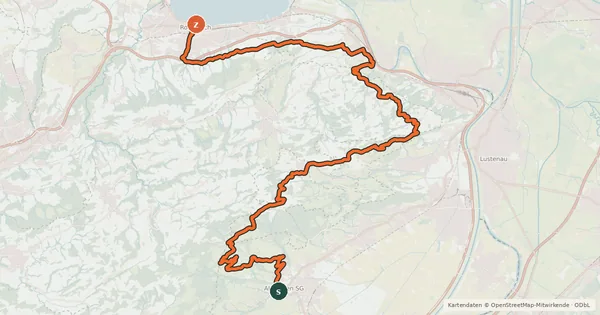 Kartenübersicht der Radroute Herzroute