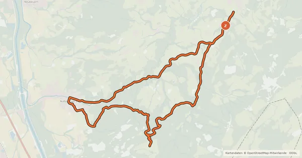 Kartenübersicht der Radroute Heuberg