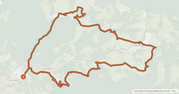 Kartenübersicht der Radroute Hinterstoder Panoramatour MTB4