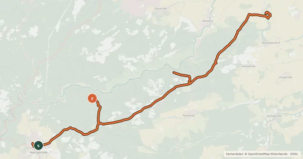 Kartenübersicht der Radroute Historische Burgtour