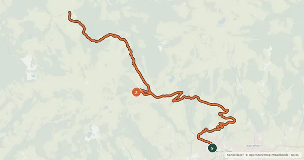 Kartenübersicht der Radroute Hochbrixen-Hochsöll