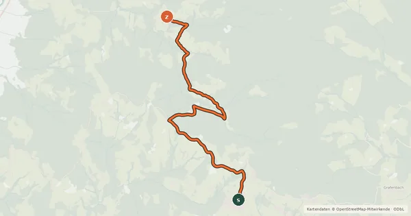 Kartenübersicht der Radroute Hochfeistritztour
