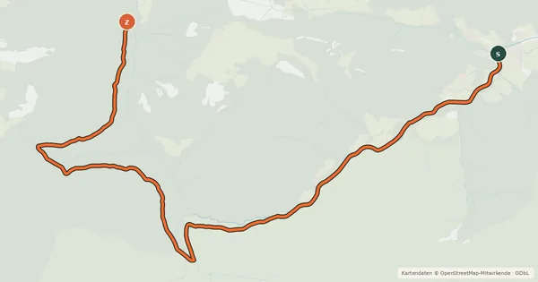 Kartenübersicht der Radroute Hochfelln Runde