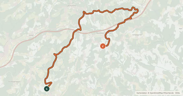 Kartenübersicht der Radroute Höchschmied Rad-Fitness-Tour