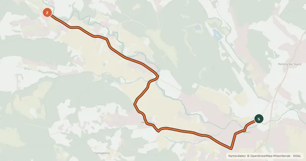 Kartenübersicht der Radroute Höllerhansl Radtour