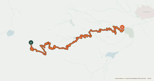 Kartenübersicht der Radroute Hörnli Trail