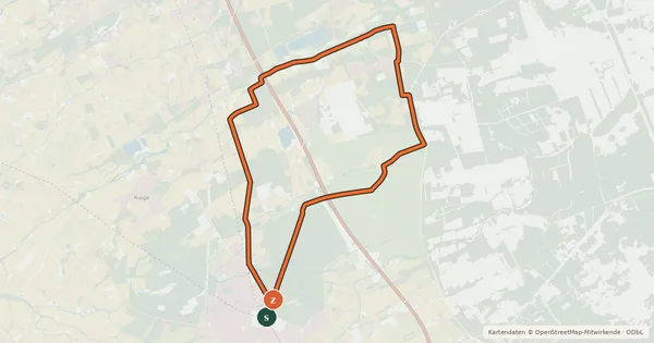 Kartenübersicht der Radroute Hövelhof Radroute Hö1