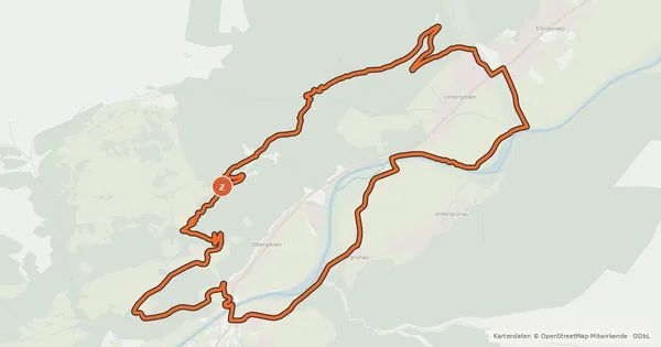 Kartenübersicht der Radroute Hof-Runde