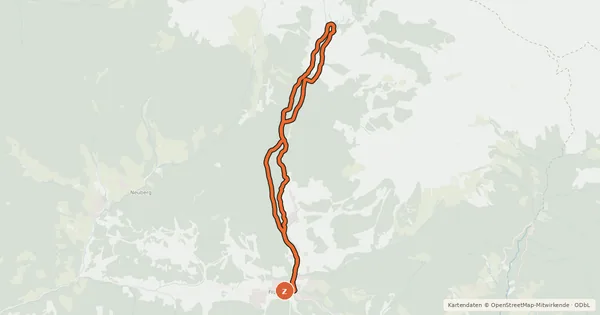 Kartenübersicht der Radroute Hofalmen Runde SW07