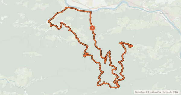 Kartenübersicht der Radroute Hohe Dirn von Trattenbach