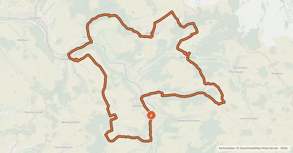 Kartenübersicht der Radroute Hohenloher Land Tour