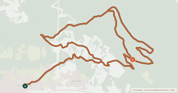 Kartenübersicht der Radroute Hollerberg-Runde