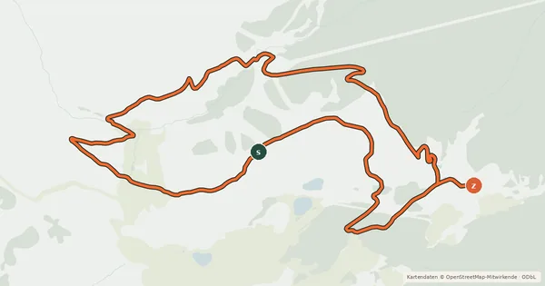 Kartenübersicht der Radroute Horberg - Penken Runde