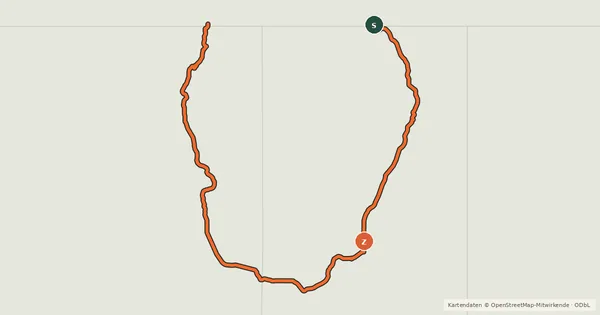 Kartenübersicht der Radroute International Selkirk Loop (USA)