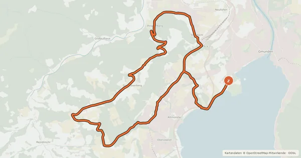Kartenübersicht der Radroute Intersport Panorma Runde