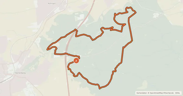 Kartenübersicht der Radroute Jägerweg Spezialtour (gekürzt)