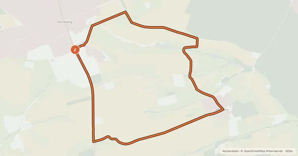 Kartenübersicht der Radroute Jakob-Kneipp-Tour