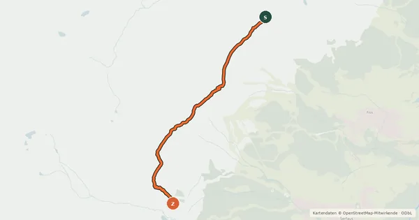 Kartenübersicht der Radroute Jochtrail