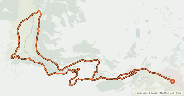 Kartenübersicht der Radroute Johanneswasserfall Trail & Felsalm Trail