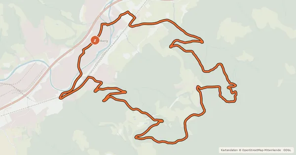 Kartenübersicht der Radroute K1 MTB-Strecke Kindberg – GH Ochnerbauer