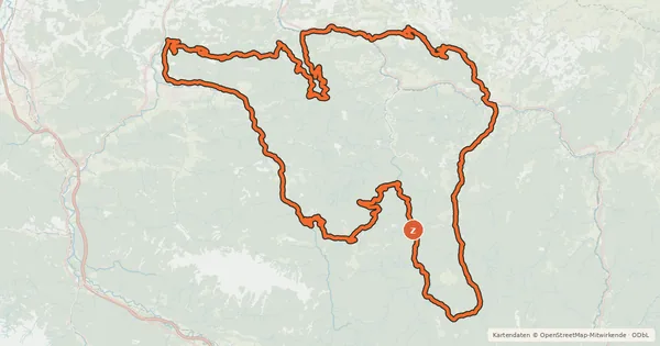 Kartenübersicht der Radroute Kalkalpentour