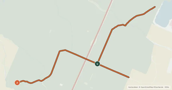 Kartenübersicht der Radroute Kaminfegerweg Hambrücken-Bad Schönborn