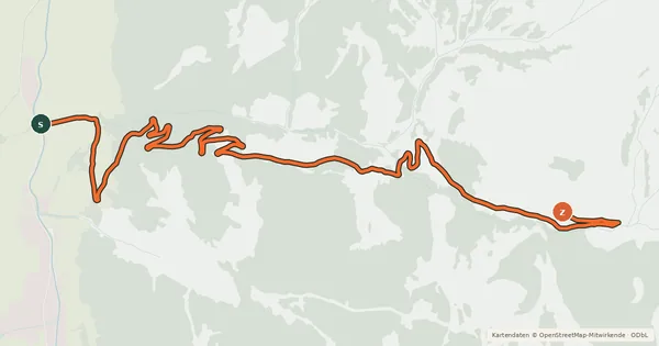 Kartenübersicht der Radroute Kammerer Grundalm Tour