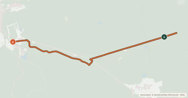 Kartenübersicht der Radroute Kammtour
