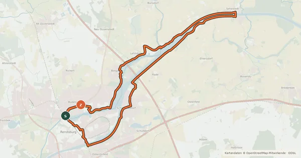 Kartenübersicht der Radroute Kanal Tour
