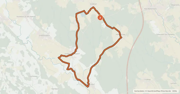 Kartenübersicht der Radroute Kapellentour