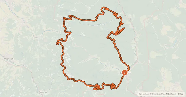 Kartenübersicht der Radroute Karseen-Tour