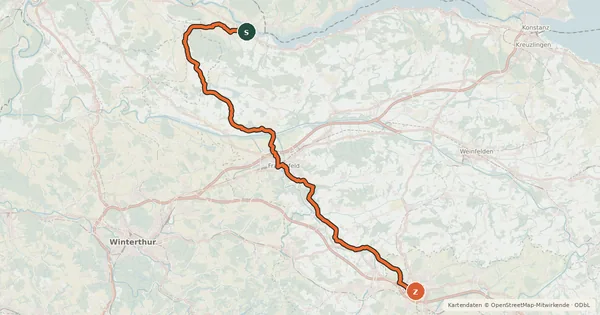 Kartenübersicht der Radroute Kartäuser-Fürstenland-Route