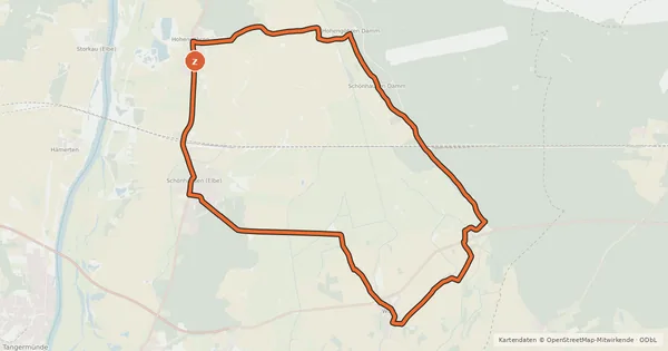 Kartenübersicht der Radroute Katteroute