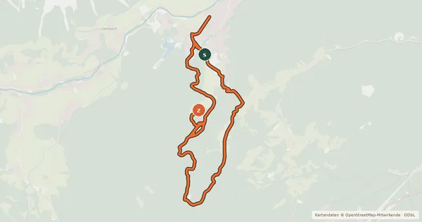 Kartenübersicht der Radroute Katzenkopf-Fluder