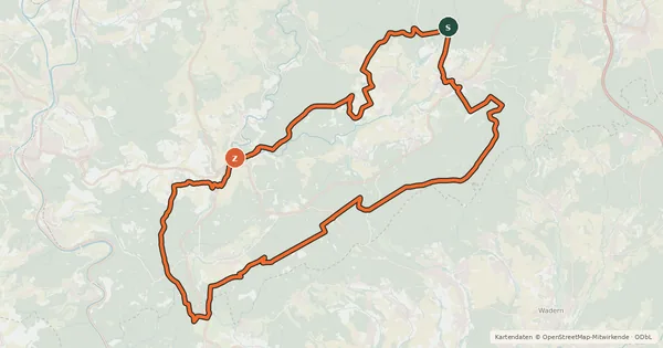 Kartenübersicht der Radroute Keller Rad-Aktiv-Route