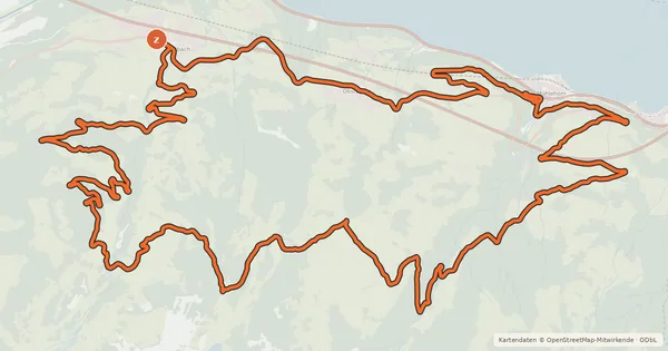 Kartenübersicht der Radroute Kerenzerberg Bike