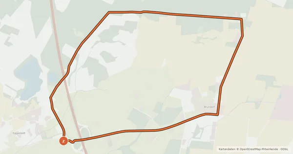 Kartenübersicht der Radroute Kieferntour