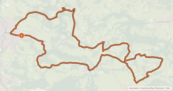 Kartenübersicht der Radroute Kircherl Tour