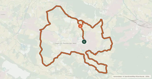 Kartenübersicht der Radroute Kirschradweg