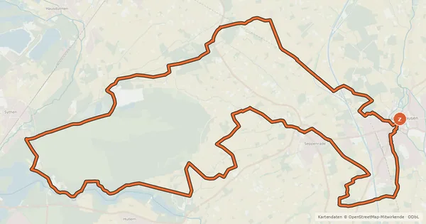 Kartenübersicht der Radroute Kleeblatt-Radtour 4