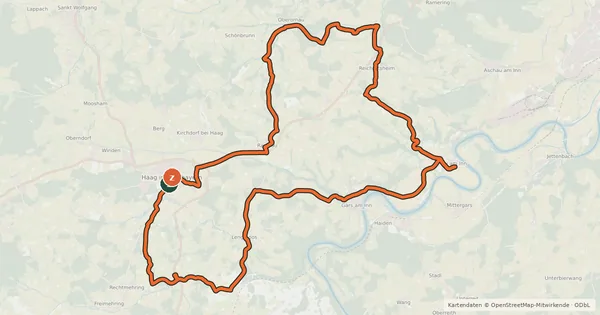 Kartenübersicht der Radroute Kleine Klosterrunde