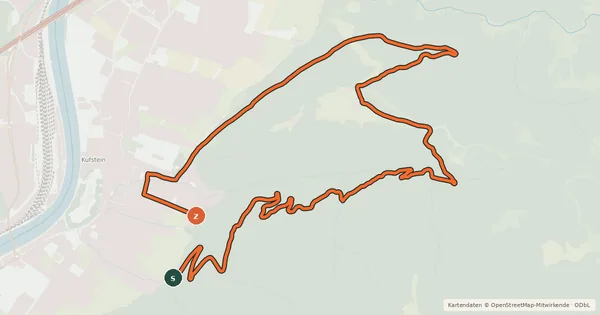 Kartenübersicht der Radroute Kleine Stadtberg-Runde