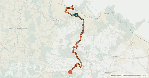Kartenübersicht der Radroute Kloster Radweg