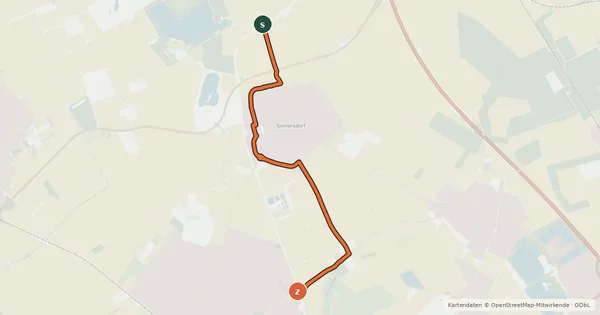 Kartenübersicht der Radroute Köln (31) - Pulheim (33)