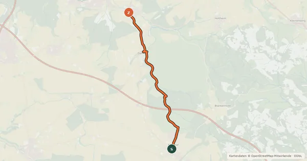 Kartenübersicht der Radroute Königswege