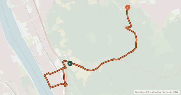 Kartenübersicht der Radroute Königswinter (05) - Königswinter Oberdollendorf (09)