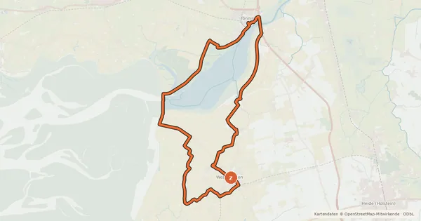 Kartenübersicht der Radroute Kohlroute